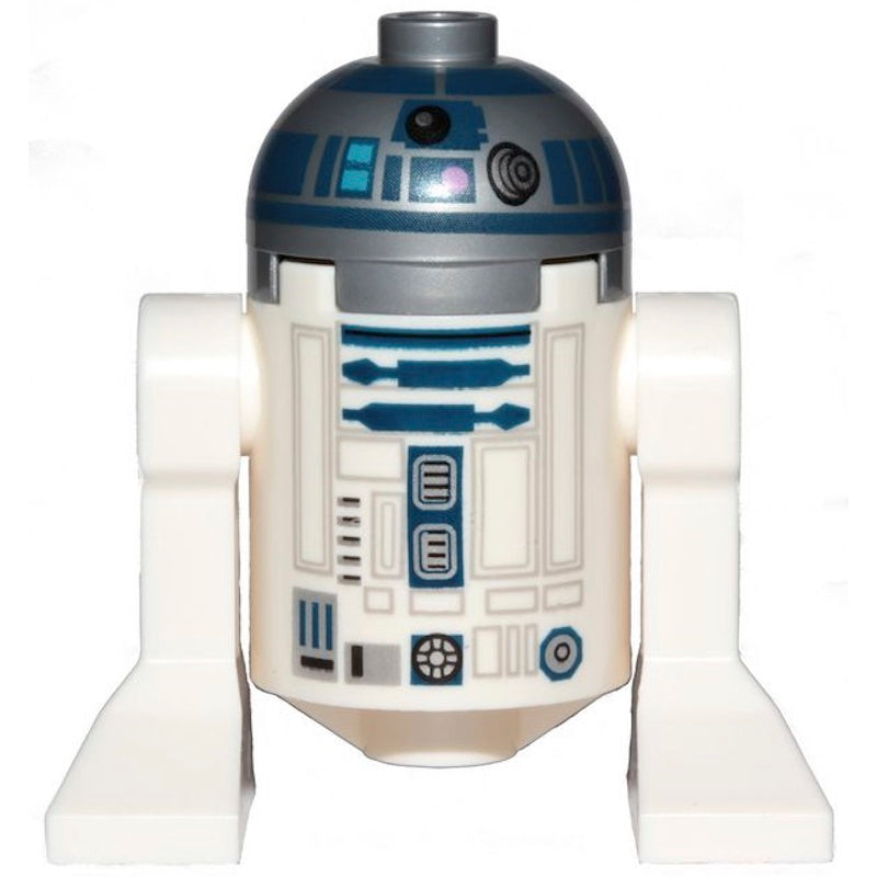 SW1085 Astromech Droid R2-D2, Flat Silver Head, Dark Pink Dots and Large Receptor