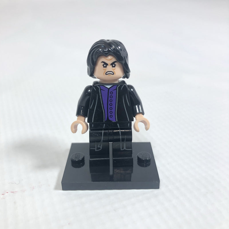 HP134 Professor Severus Snape - Dark Purple Shirt, Black Robes, Printed Legs