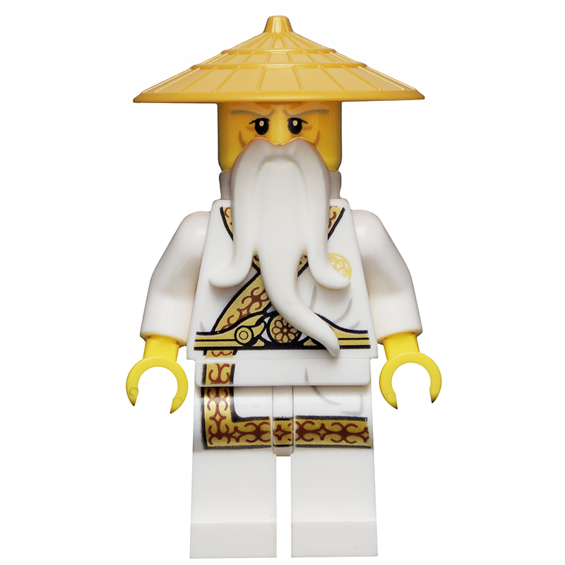 NJO180 Wu Sensei - Gold Trimmed Outfit (Secret World of the Ninja book)