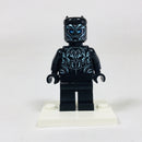 SH0478 Black Panther, Claw Necklace, Metallic Light Blue Highlights