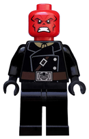 SH107 -  Red Skull - Dark Brown Belt