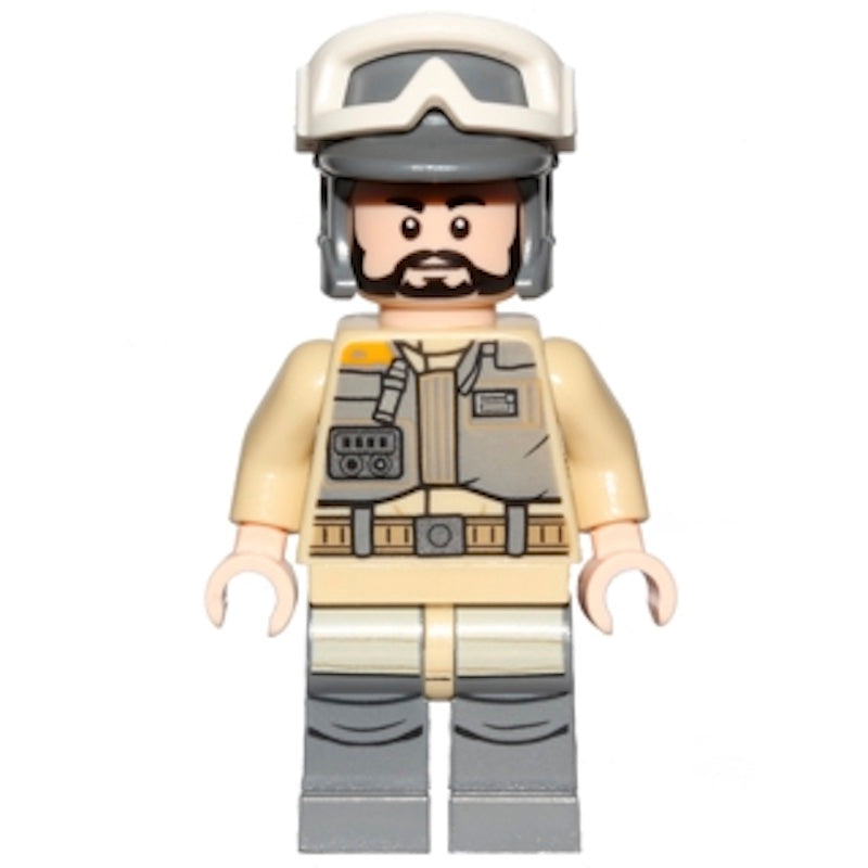 SW0803 - Rebel Trooper, Goggles, Gray Helmet, Black Beard (Private Kappehl)