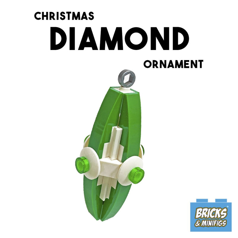 Christmas Diamond Ornament - Green
