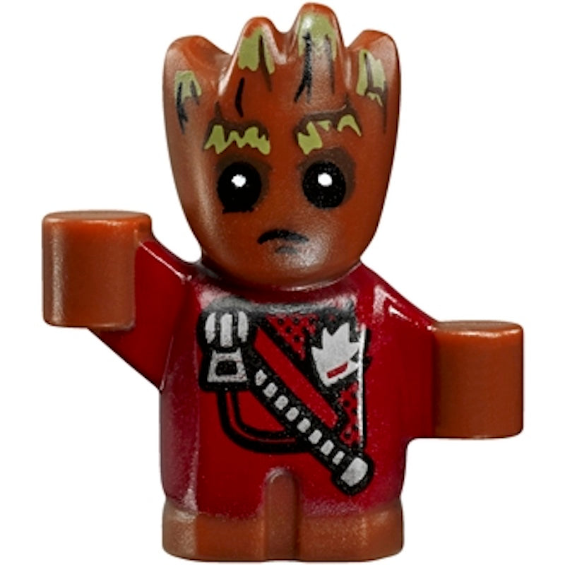 SH381 Groot - Baby, Red Outfit with Zipper